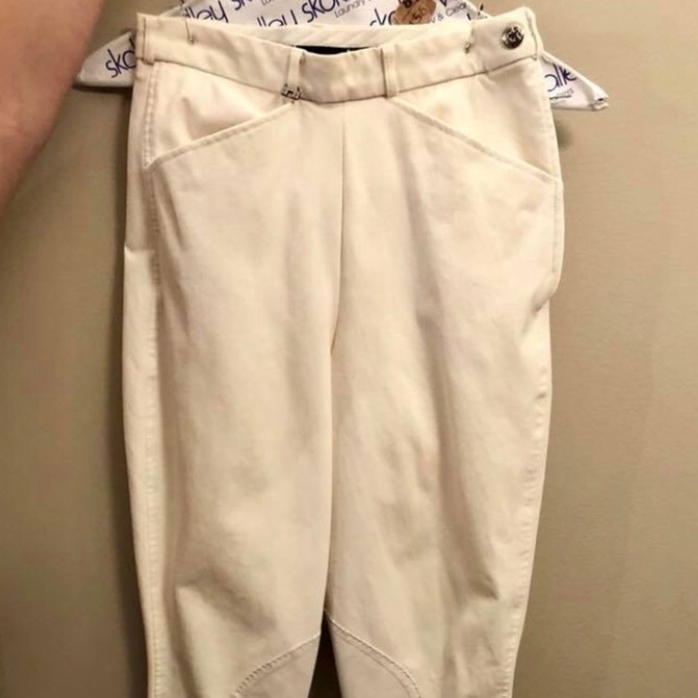 Pikeur White Size 24 Equestrian Show Breeches